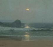 Lionel Walden Moonlight Over the Coast Spain oil painting artist
